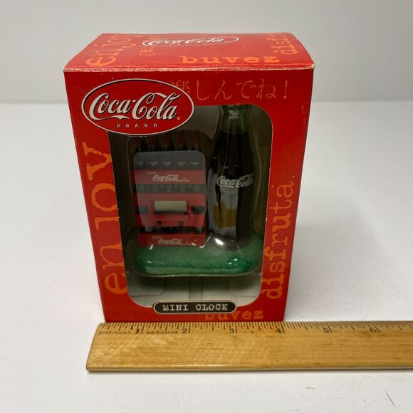 Coca Cola Collectible Mini Digital Clock Coke Bottles Ofiice Table Display NIB - Picture 9 of 9